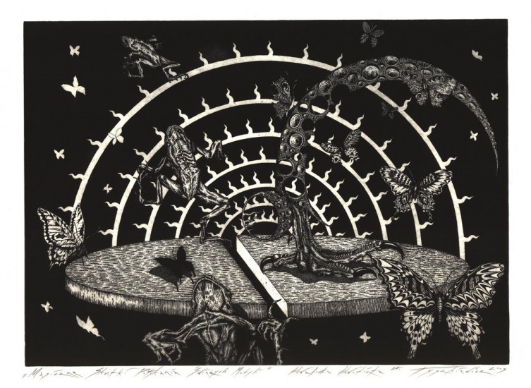 Magiczne skutki połykania świerzych motyli | 94×67 cm | 2003